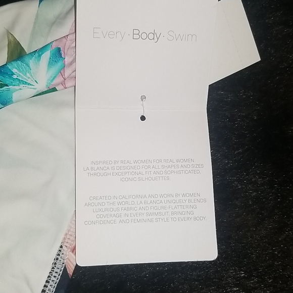 WAS $ 64 LA BLANCA In The Moment Banded Hipster Bikini Bott - Picture 8 of 16